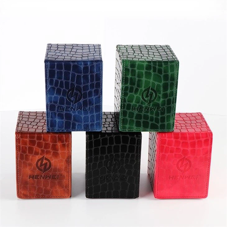 Pu Leather Trading Deck Card Box 4