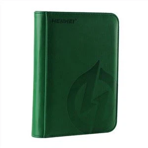4 Pocket Baseball Card Leather Binder