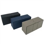 Grey Leather PU Deck Box