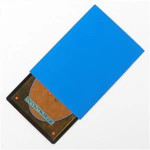 Light Blue Soft Plastic Card Sleeves