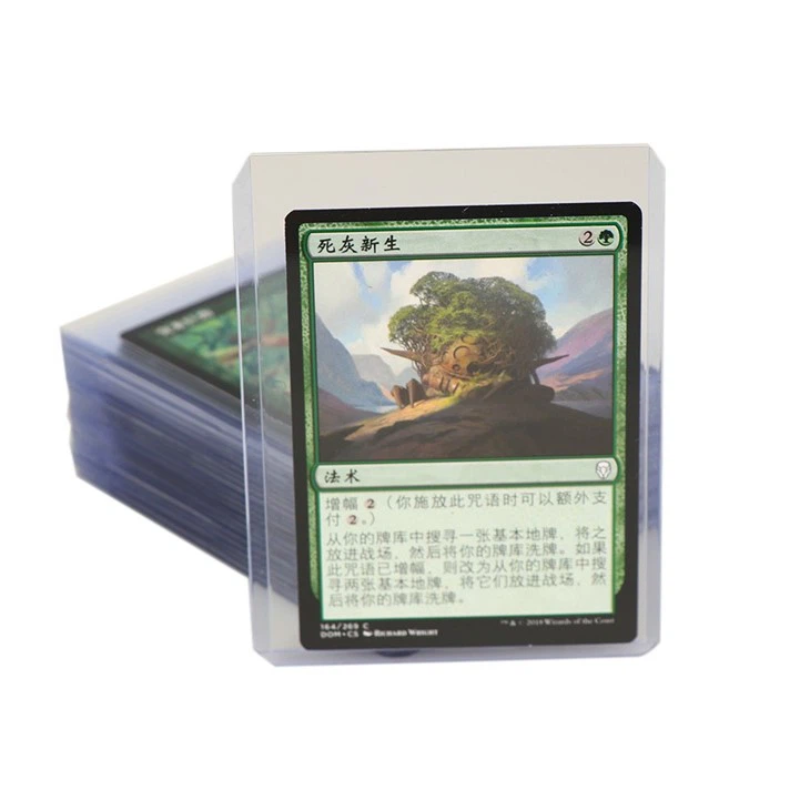 Plastic Card Sleeves Top Loaders
