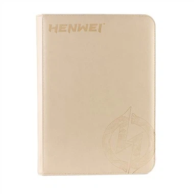 Leather Zipper Card Binder