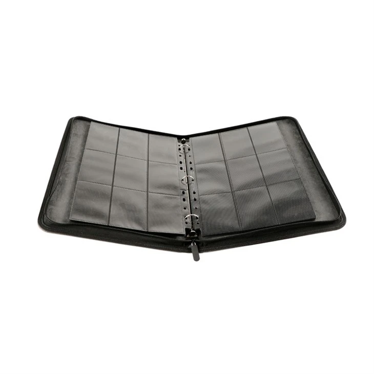 mtg card folder TIANREN Binder 9 Pocket, 3D PU Leather Album with Zipper, 360 Side Loading Pockets for TCG, MTG, Lorcana, Other Collectible Cards, Trading Card Game Protective Album (Reddish Brown) you have portable access to the fantasy world of a planeswalker MTG - Binders and Portfolios