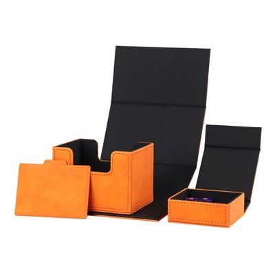 Leather Deck Playing Card Storage Caes