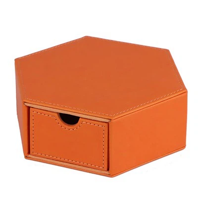 Leather Dice Trays Folding Hexagon