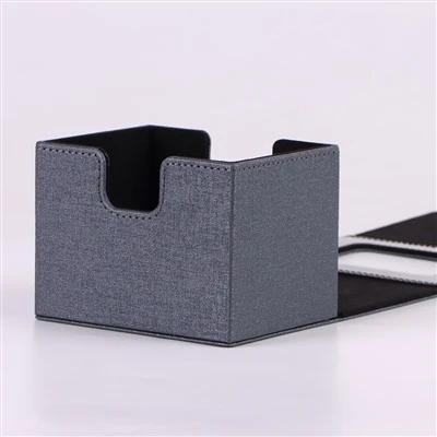 Leather Magnetic Deck Box Holds