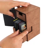 Leather Trading Magnet Deck Box