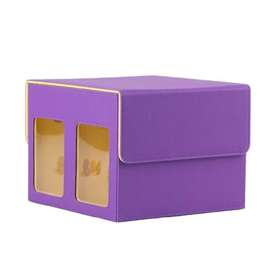 Magnetic Leather Trading Storage Box