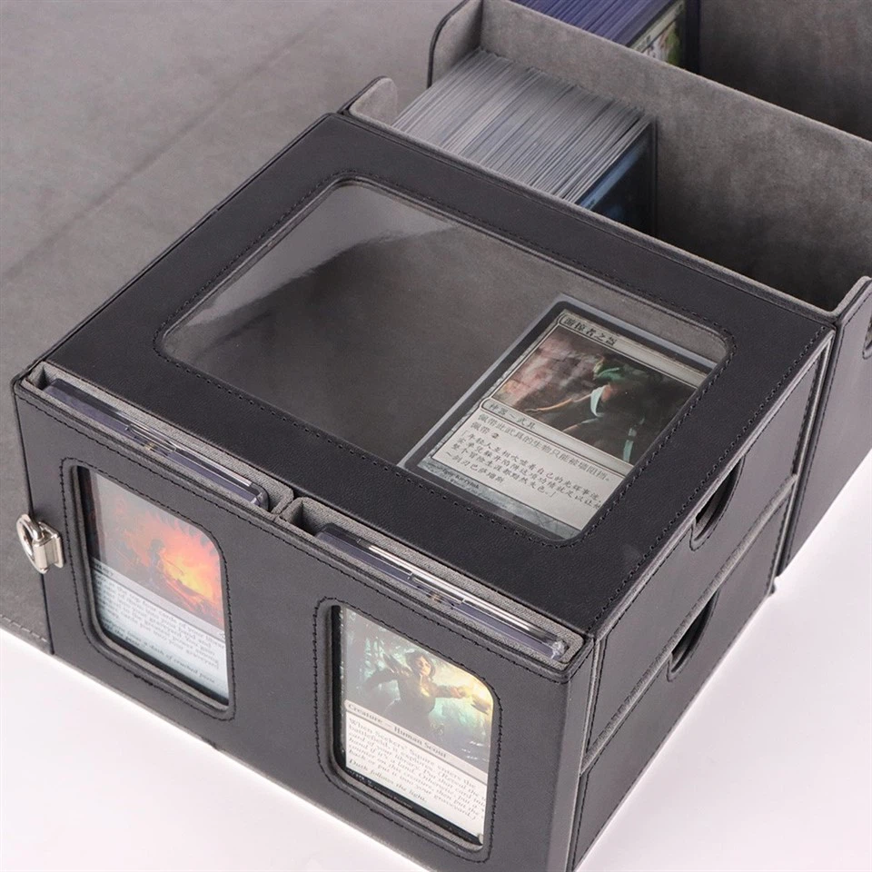 Trading Cards Storage Box Leather suppliers