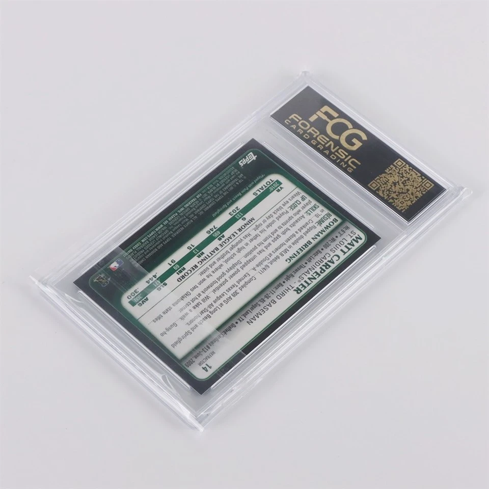 Valuable Graded Card Slabs Sleeves Clean